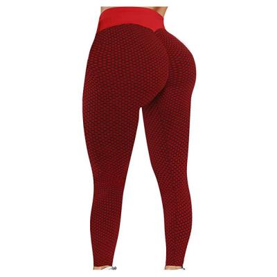 China Women's Seamless Breathable Fitness Yoga Pants High Waist Tummy Control Workout Apparel Sports Woman Yoga Pants GYM Leggings With Pouch for sale