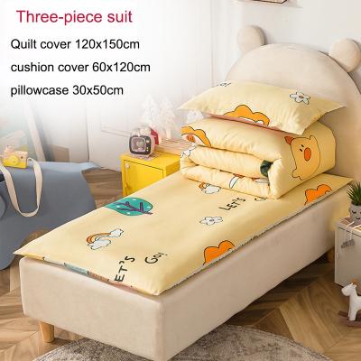 China Nondisposable Kindergarten Baby Nap Hot Selling Three-Piece Cotton Digital Printing Cartoon Comforter Bedding Sets For Child for sale