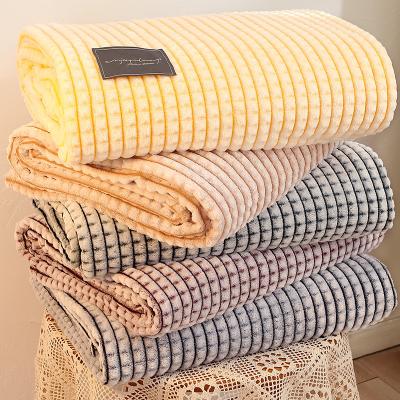 China Antistatic Super Soft Microfiber Flannel Fleece Blanket Throw Blanket for sale