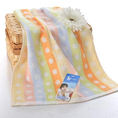 China Fashionable Design 50cm X.25cm Pure Cotton Soft and Comfortable Jacquard Dot Towel for sale