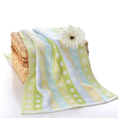 China Pure Cotton Manufacturers Supply Pure Cotton Easy To Dry Jacquard Polka Dot Towel for sale