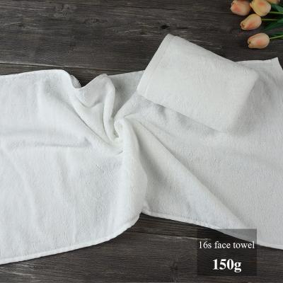 China Sustainable Easy Customize Luxury 5 Star Hotel White 100% Cotton Dobby Face Hand Bath Towels For Hotel Spa With Customized Logo for sale