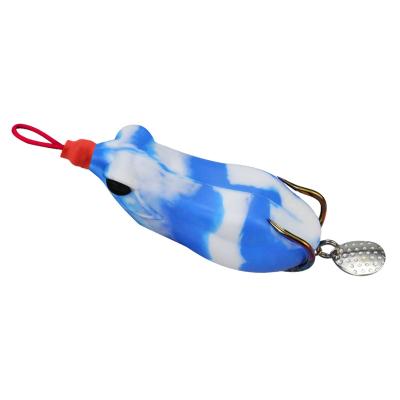 China 6.5cm 15g Bass Soft Plastic Bait Simulation Frog Artificial Fishing Lure DC-01 for sale