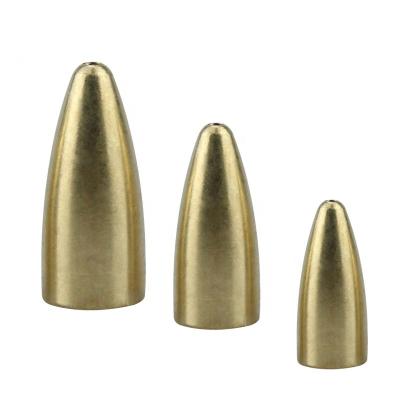 China Bullet Copper Sinker Weight 1.5g 3.5g 5g 7g 10g BRASS Fishing Tackle for sale