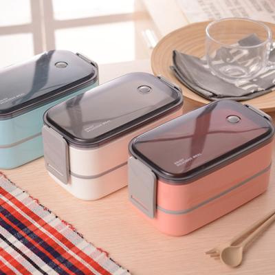 China 800/1600ml stainless steel custom 304 stainless steel bento lunch box freshness preservation logo child friendly tiffin box heated leak proof lunch boxes for sale