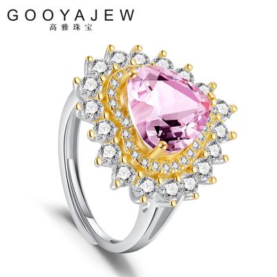 China GOOYAJEW Vintage Amethyst 925 Women's Sterling Silver Rings New Trend Purple Stone Gift S925 Fine Jewelry 3536 for sale