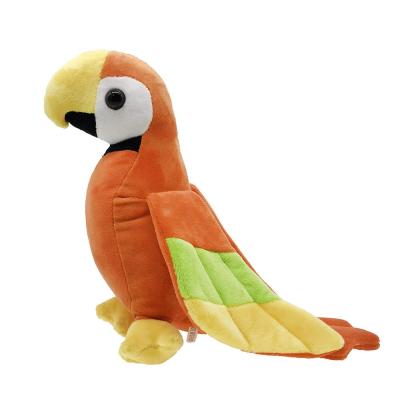 China Wildlife Plush Toy Custom Talking Parrot Stuffed Birds Stuffed Parrot Toy Pretty for sale