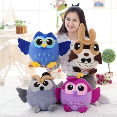 China Wholesale Cheap Colorful Plush Owl Plush Toy Soft Stuffed Animal for sale