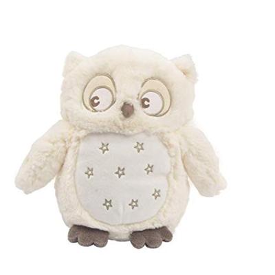 China Plush Animated Sweet Dreams Happy LED Stuffed Musical Plush White Owl With Lullaby for sale