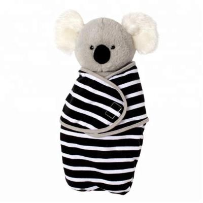 China Eco-friendly Fashion Baby Koala Bear Stuffed Plush Toy With Wrap Cover for sale