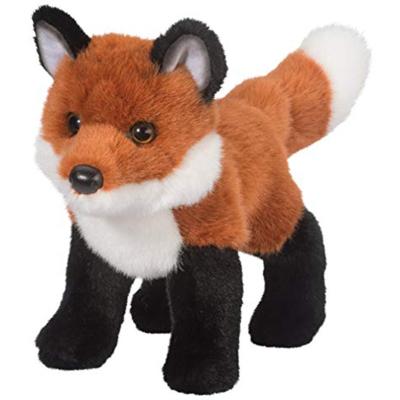 China Realistic Toy Stuffed Animal Red Fox Plush Toy Stuffed Red Fox Model for sale