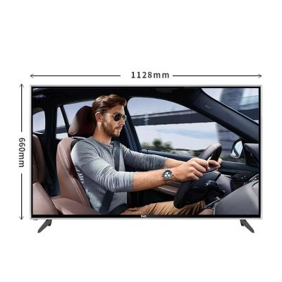 China PORTABLE TV OEM Factory 50 Inch Large Flat Screen TV 4k Tempered Glass Utra HD Television 4k Led Smart TV for sale