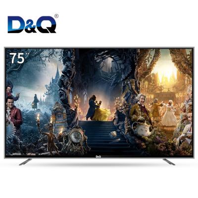 China Hotel TV DQ Real 4K UHD Led Smart TV Television With Tempered Glass Android&wifi Smart TV for sale