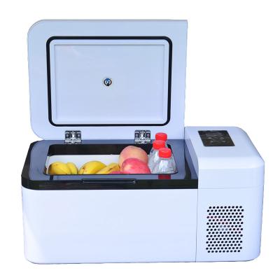 China Low Price Guaranteed Portable Car Fridge Quality ABS DC 12v Fridge Freezer White Portable Car Fridges for sale