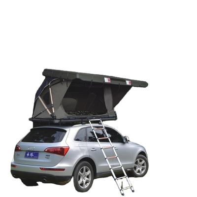 China Diagonal Tying Type Hard Shell Manual Car Roof Top Tent People ABS Tent 2 People Outdoor Camping Equipment for sale