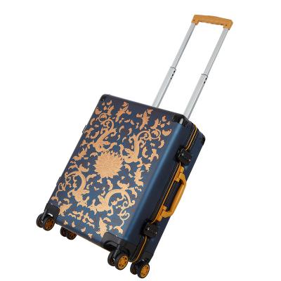 China ABS fingerprint lock custom tsa lock travel hard case maletas suitcase travelsuitcase for sale