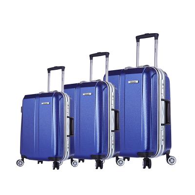 China Factory Wholesale Price Tsa Lock PC Cabin Travel Trolley Case Aluminum Trolley Case Set 3pcs for sale