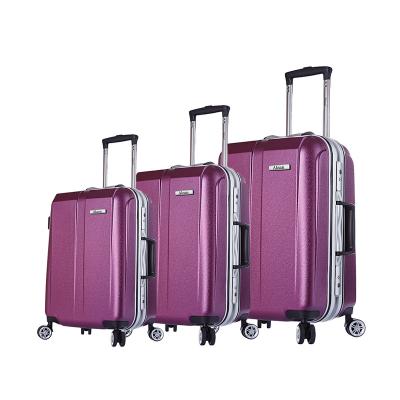 China OEM Aluminum Frame Tsa Lock PC Anti-scratch Cabin Suitcase Set 3 Pcs Trolley Luggage Sets for sale