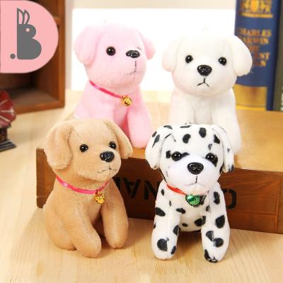 China Stuffed Plush Dog Key Chain Car Decoration Hanging Soft Toy Lovely Plush Dog Key Chain Button Teddy Dog Promotional Gift Stuffed for sale