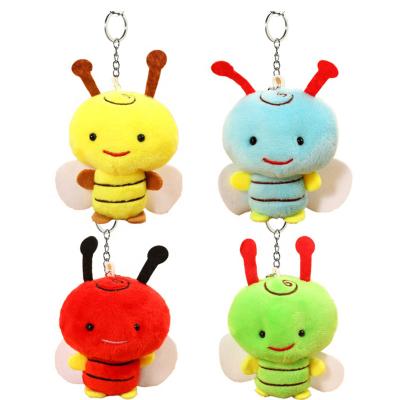 China Promotional Cute Stuffed Plush Toy Bee Keychain Bee Key Chain Gift Bee Toy For Decoration Gifts For Kid for sale