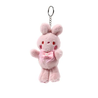 China Wholesale Hot Cute Rabbit Plush Doll Bag Pendant Key Chain Girl Cute Rabbit Pendant Children's New Ragdoll Toy Gift for sale