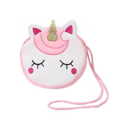 China Children's Cross The Latest Fasion Unicorns Bag OEM - Custom Animals Cute Single-Shoulder Bag Kids Handbag Plush Body Purse Messenger Bag for sale