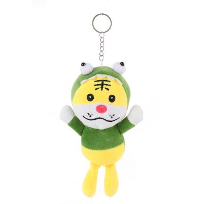 China Wholesale New Popular Hot Sale Custom Key Chain Custom Hanging Plush Tiger Toy Plush Toy Hoodie Plush Factory Decoration Gift for sale