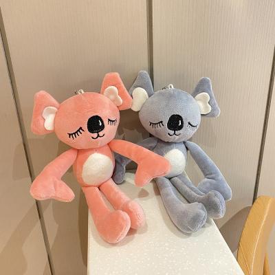 China Wholesale High Quality Custom Plush Toy Hanging Teddy Bear Sleeping Ears Love Gift Decoration Backpack Factory Price Plush Key Chain for sale