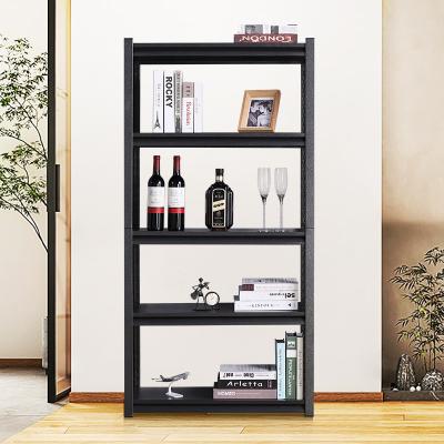 China Modern Fashion Hot Sale Boltless Shelves Black four lays steel storage racks for sale