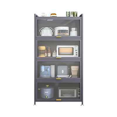 China PANEL 4 tier metal storage kitchen storage steel corner kitchen cabinets for sale