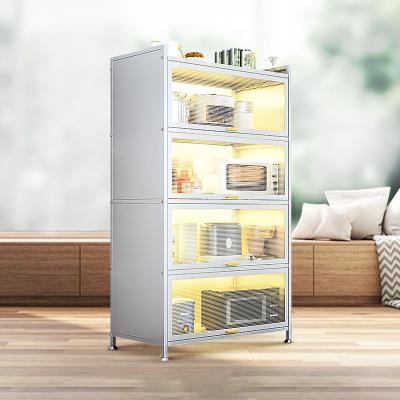 China PANEL High quality kitchen metal furniture kitchen utensils cabinet for sale