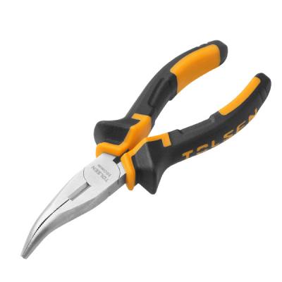 China Bent Nose Pliers TOLSEN 10008 Steel Tools 160mm Curve Bent Nose Pliers for sale