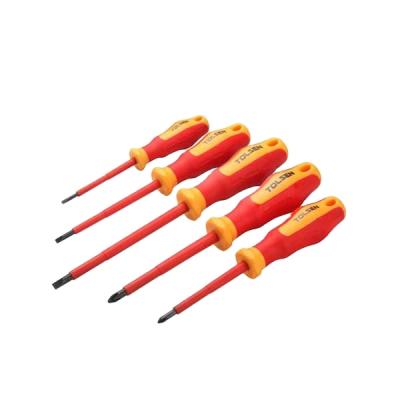 China VDE Screwdriver TOLSEN 38012 5pcs Crv 1000v Precision VDE Screwdriver Set for sale