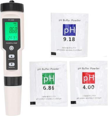 China 4 in 1 digital PH/H2/ORP/ temperature Water quality tester PH meter 400 Water quality tester 400 for sale