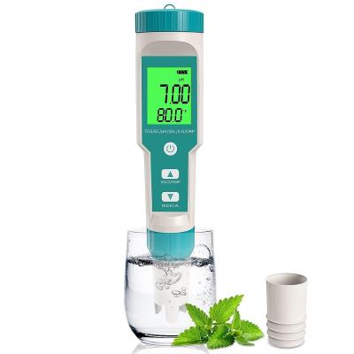 China Fast Marine Digital Tester Tds/ec/ph/ Salinity/Temperature /orp ph meter 7-in-1 Water Quality tester Drinking Water C-600 C-600 for sale