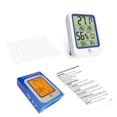 China Digital hygrograph Large screen indoor hygrograph Best-selling hygrometer indicator Indoor thermometer 159 159 for sale