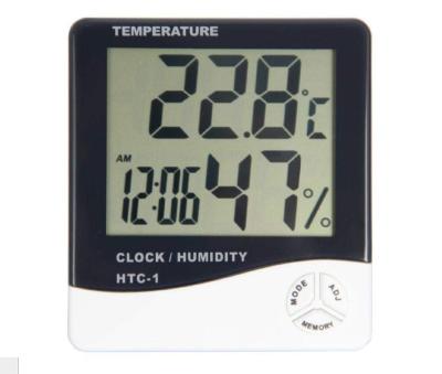 China Electronic outdoor LCD digital clock hygrometer thermometer Indoor thermometer hygrometer HTC-1 1 for sale