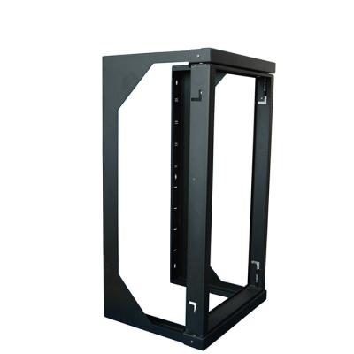 China Metal Open Frame Rack 12U/18U/22U/27U/32U/37U/42U/45U/47U 4 Posts 2 Pole Casters SPCC Adjustable Open Frame for sale