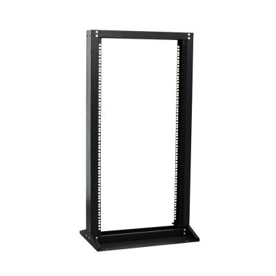 China 18U Metal Open Frame Rack Network Server Rack 12U/18U/22U/27U/32U/37U/42U/45U/47U 4 Adjustable Posts Casters SPCC Server Rack for sale