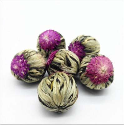 China 100% Chinese Handmade Lychee Flower Peach Private Label Tea Craft Flower Blooming Tea Ball for sale