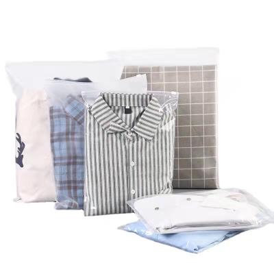 China Recyclable Apparel Garment Packaging Recyclable Custom Apparel Plastic Bag for sale