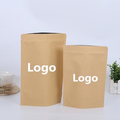 China Recycled Materials Custom Printed Reusable Coffee Packaging Holder Up Coffee Paper Bags for sale