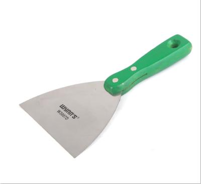 China Stainless Steel Scraper Flexible Putty Knife With Wooden Handle, Flexible Blade, Plastering Tools for sale