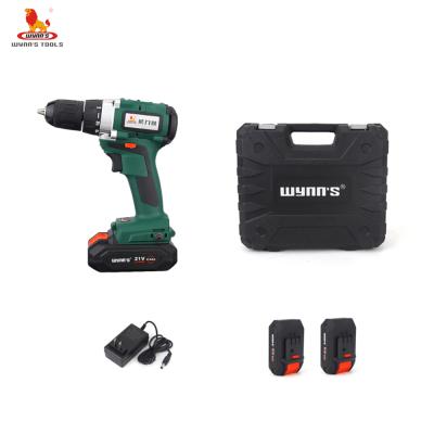 China Professional Cordless Electric 20V Drill Set With Two Batteries One Charger Plastic Box WS3601 for sale