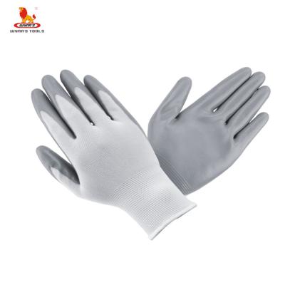 China Cheap Nitrile Gloves Nitrile Coated Construction Working Gloves Black Nitrile Gloves Dipped Gloves for sale