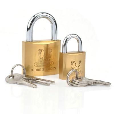 China Copper padlock 25/32/38/50/63mm heavy duty cheap price brass high quality durable with lock copper core for sale