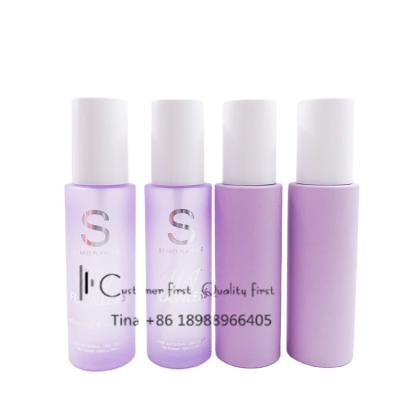 China Cosmetics Empty 100ml Matte Custom Color Mist Sprayer Pump Bottles For PET Plastic Toner Cosmetic Packaging Bottles for sale