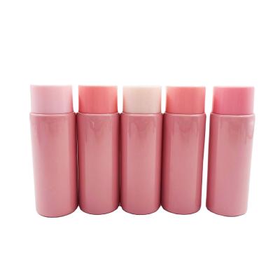 China Custom Pink Cosmetic Cosmetics /Skincare Set Packaging 60ml Toner Vial With Screw Cap For PET Plastic Packaging Bottles for sale