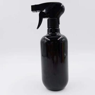 China 500ml Black Plastic Hair Care Trigger Spray Bottle Water Gentleman Cosmetic For Hairstyling Plants Mist Set Garden Cleaning Kitchen for sale