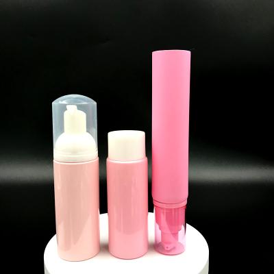 China Cosmetic Plastic Packaging Set D19-60mm Cream Set Eco-Friendly Pink Tubes BB Mascara Lotion Tube Plastic Packaging Cream Cosmetic Creams 10-500ml for sale